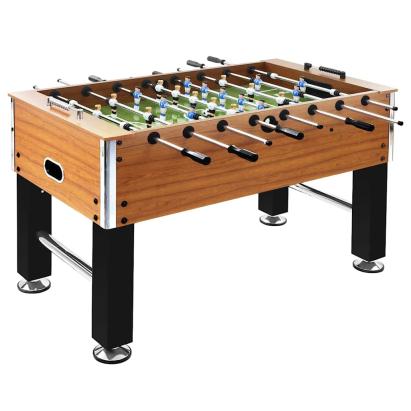 Masă de fotbal, maro deschis/negru, 140x74,5x87,5cm, oțel, 60kg GartenMobel Dekor