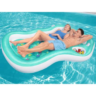 Bestway Saltea piscină Double Designer Lounge, 224x174 cm GartenMobel Dekor
