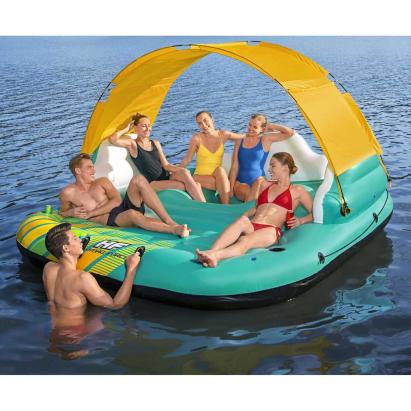 Bestway Insulă gonflabilă pentru 5 persoane Sunny Lounge 291x265x83 cm GartenMobel Dekor