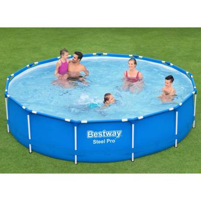 Bestway Piscină cu cadru Steel Pro, 396x84 cm GartenMobel Dekor