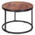 Set 2 mese pentru cafea suprapozabile, cadru otel, 70x70x47 cm si 50x50x40 cm, maro Household NewTrend