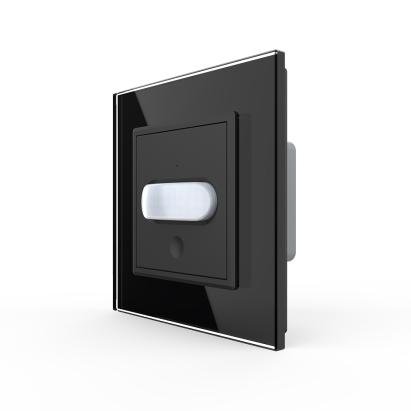 Intrerupator senzor de miscare PIR Livolo cu rama din sticla SmartElectro IntelligentHouse