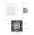 Intrerupator dublu cap scara / cap cruce wireless Livolo din sticla, Serie noua SmartElectro IntelligentHouse