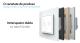 Intrerupator dublu cu touch Livolo din sticla, Serie noua SmartElectro IntelligentHouse