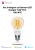 Bec inteligent cu filament LED, Yeelight YLDP12YL, Control smart, 6W, Wi-Fi, 2.4 GHz SmartElectro IntelligentHouse