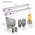 Kit automatizare poarta batanta Somfy SGS Essential, Include lampa de semnalizare, motor, fotocelule si telecomenzi SmartElectro IntelligentHouse