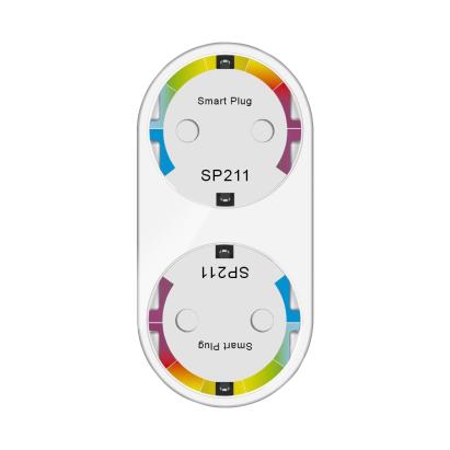 Priza smart dubla Gosund SP211, Control prin aplicatie, Programare si timer Putere max. 3680 W, Curent 16 A SmartElectro IntelligentHouse