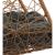 Scaun leagan suspendat, Chomik, Sora, ratan sintetic, maro si gri inchis, max 150 kg GartenVIP DiyLine