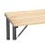 Masa de gradina cu cadru metalic si blat din lemn impregnat, 120x60x71 cm, natur Household NewTrend