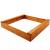 Ladita nisip din lemn 120x120 cm, cu margini rotunjite, maro natur Household NewTrend