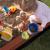 Lada nisip din lemn cu acoperis reglabil, 140x140x121 cm, maro Household NewTrend