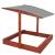 Lada nisip din lemn cu acoperis reglabil, 140x140x121 cm, maro Household NewTrend
