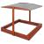 Lada nisip din lemn cu acoperis reglabil, 140x140x121 cm, maro Household NewTrend