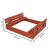 Lada nisip din lemn pliabila cu capac si bancute, 120x120x41 cm, maro Household NewTrend