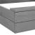 Lada nisip din lemn cu acoperis reglabil si capac, pliabila, 120x120x120 cm, gri Household NewTrend