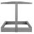 Lada nisip din lemn cu acoperis reglabil si capac, pliabila, 120x120x120 cm, gri Household NewTrend