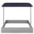 Lada nisip din lemn cu acoperis reglabil si capac, pliabila, 120x120x120 cm, gri Household NewTrend