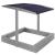 Lada nisip din lemn cu acoperis reglabil si capac, pliabila, 120x120x120 cm, gri Household NewTrend