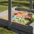 Lada nisip din lemn cu acoperis reglabil si capac, pliabila, 120x120x120 cm, gri Household NewTrend