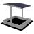 Lada nisip din lemn cu acoperis reglabil si capac, pliabila, 120x120x120 cm, gri Household NewTrend