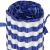 Saltea plaja pliabila din spuma EPE, cu maner si prindere, 180x60x1 cm, albastru cu dungi Household NewTrend