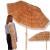 Umbrela de plaja tip hawai pliabila, cu inaltime si unghi reglabil, structura metalica, 160 cm, maro Household NewTrend