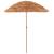 Umbrela de plaja tip hawai pliabila, cu inaltime si unghi reglabil, structura metalica, 160 cm, maro Household NewTrend