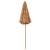 Umbrela de plaja tip hawai pliabila, cu inaltime si unghi reglabil, structura metalica, 160 cm, maro Household NewTrend