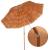 Umbrela de plaja tip hawai pliabila, cu inaltime si unghi reglabil, structura metalica, 160 cm, maro Household NewTrend