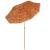 Umbrela de plaja tip hawai pliabila, cu inaltime si unghi reglabil, structura metalica, 160 cm, maro Household NewTrend