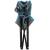 Set masa pliabila cu 2 scaune, structura metalica, husa transport, 47x47x45 cm, gri Household NewTrend