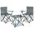 Set masa pliabila cu 2 scaune, structura metalica, husa transport, 47x47x45 cm, gri Household NewTrend