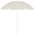 Umbrela de plaja pliabila cu inclinare reglabila, diametru 160 cm, bej Household NewTrend