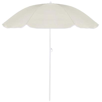 Umbrela de plaja pliabila cu inclinare reglabila, diametru 160 cm, bej Household NewTrend