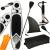 Placa Stand up paddle SUP gonflabila cu vasla, pompa si accesorii, 320x80x19 cm, 150 kg, gri Household NewTrend