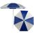 Umbrela plaja sau balcon cu inclinare, tija metalica, 160 cm, alb-albastru Household NewTrend