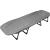 Pat pliabil camping Deluxe Trip cu spatar reglabil tip sezlong, 200x65x29 cm, gri Household NewTrend
