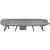 Pat pliabil camping Deluxe Trip cu spatar reglabil tip sezlong, 200x65x29 cm, gri Household NewTrend