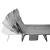 Pat pliabil camping Deluxe Trip cu spatar reglabil tip sezlong, 200x65x29 cm, gri Household NewTrend