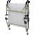 Pat camping turistic, pliabil, Deluxe cu spatar reglabil, maxim 150kg, 190x64x30 cm, gri Household NewTrend