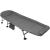 Pat camping turistic, pliabil, Deluxe cu spatar reglabil, maxim 150kg, 190x64x30 cm, gri Household NewTrend
