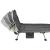 Pat camping turistic, pliabil, Deluxe cu spatar reglabil, maxim 150kg, 190x64x30 cm, gri Household NewTrend