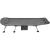 Pat camping turistic, pliabil, Deluxe cu spatar reglabil, maxim 150kg, 190x64x30 cm, gri Household NewTrend