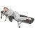 Pat camping turistic, pliabil, Deluxe cu spatar reglabil, maxim 150kg, 190x64x30 cm, gri Household NewTrend