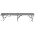 Banca pliabila, imitatie lemn, HDPE si otel, 183x28x43 cm, gri inchis Household NewTrend