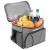 Geanta termica 18L cu buzunare laterale, strat termoizolant PEVA si curea reglabila, 33x21x26 cm, gri Household NewTrend