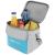 Geanta termica 10L cu buzunare, izolatie aluminiu, 24x19x22 cm, albastru si gri Household NewTrend