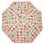 Umbrela plaja 180 cm cu imprimeu fructe, structura otel, reglabila pe inaltime si inclinare, multicolor Household NewTrend
