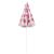 Umbrela de plaja 160 cm cu structura metalica, inclinare reglabila si husa transport, alb si rosu Household NewTrend