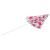 Umbrela de plaja 160 cm cu structura metalica, inclinare reglabila si husa transport, alb si rosu Household NewTrend